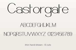 Related font Castorgate
