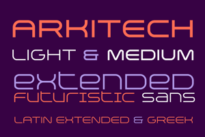 Related font Arkitech