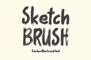 Related font Sketch Brush