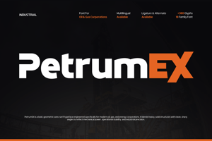 Related font Petrum EX