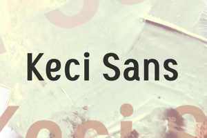 Related font K Keci Sans