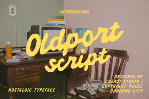 Related font Oldport Script