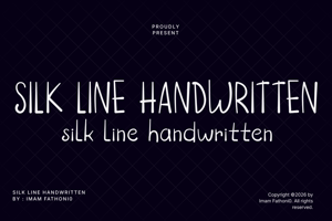 Related font Silk Line Handwritten