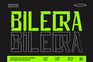 Related font Bilecra
