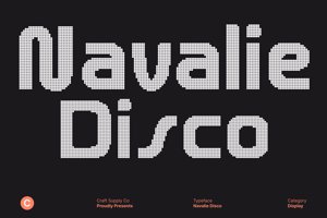 Related font Navalie Disco