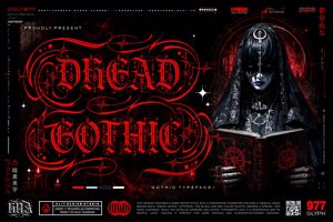 Related font Dread Gothic