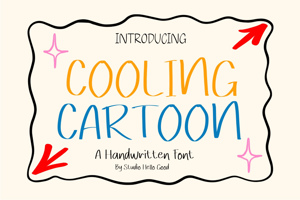 Related font Cooling cartoon