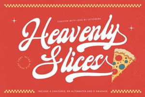 Related font Heavenly Slices VERSION