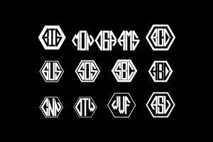 ABC - Hexagonal - Monogram