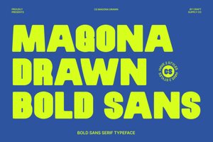 Related font CS Magona Drawn