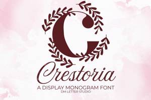 Related font Crestoria Monogram