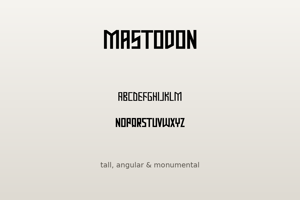 Related font Mastodon