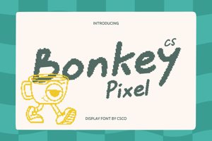 Related font CS Bonky Pixel