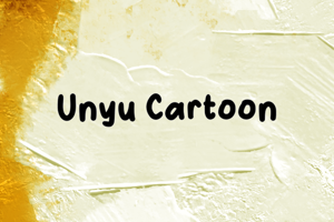 Related font u Unyu Cartoon