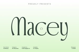 Related font CS Macey