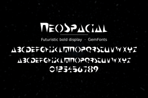 Related font NeoSpacial