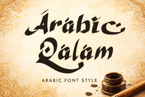 Related font Arabic Qalam