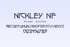 Related font Nickley NF