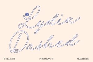 Related font CS Lydia Dashed