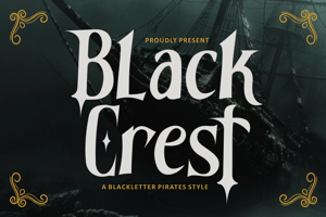 Related font Black Crest