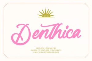 Related font Denthica VERSION