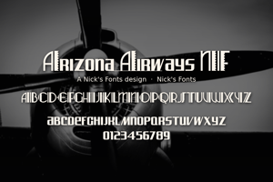 Related font Arizona Airways NF