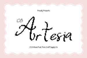Related font CS Artesia Pixel