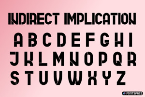 Related font Indirect Implication Flat