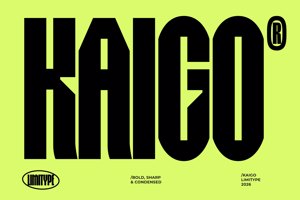 Related font Kaigo - Bold Condensed Font