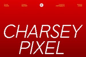 Related font Charsey Pixel