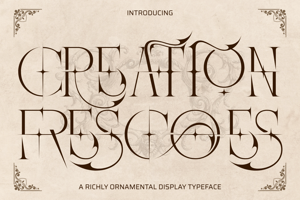 Related font CREATION FRESCOES