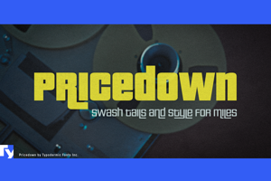 Related font Pricedown