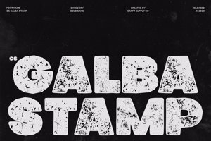 Related font CS Galba Stamp