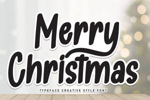 Related font Merry Christmas
