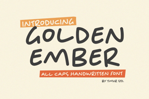 Related font Golden Ember