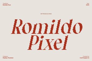 Related font Romildo Pixel