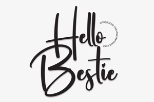 Related font Hello Bestie