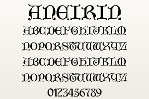 Related font Aneirin