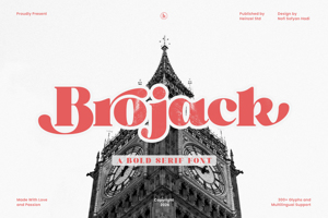 Related font Brojack