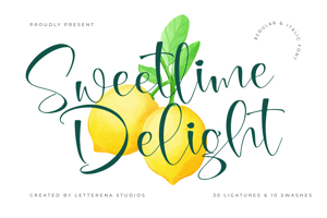 Related font Sweetlime Delight VERSION