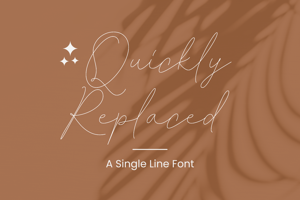 Quickly Replaced Single Line