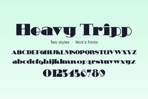 Related font Heavy Tripp