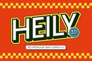 Related font Heily 3D