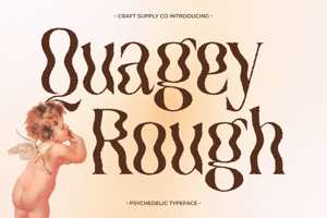 Related font Quagey Rough