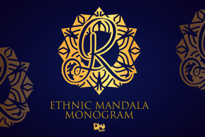 Ethnic Mandala Monogram
