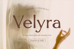 Related font Velyra