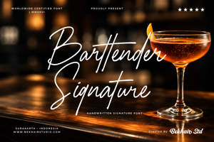 Related font Barttender Signature Font