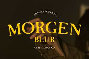 Related font Morgen Blur