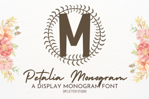 Related font Petalia Monogram