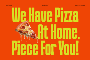 Related font Belfrage - Slab Serif Font